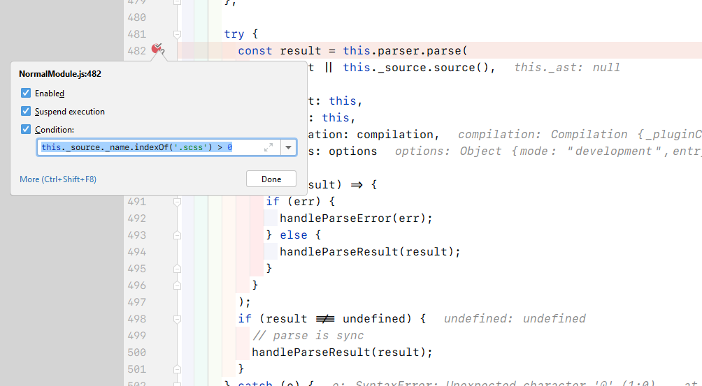 Conditional Breakpoint